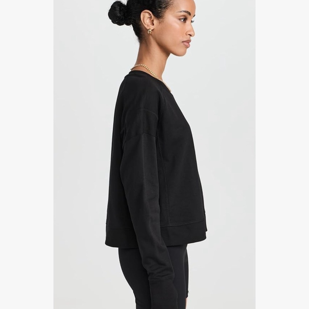 #15 SWEATY BETTY BLACK SWEATER TOP LONG SLEEVE - Picture 5 of 6